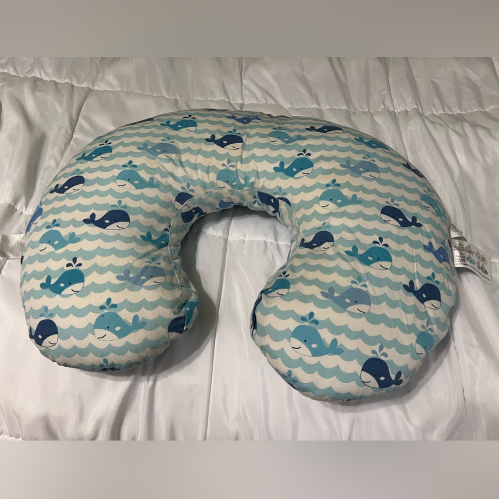 Whale Pattern Nursing Pillow